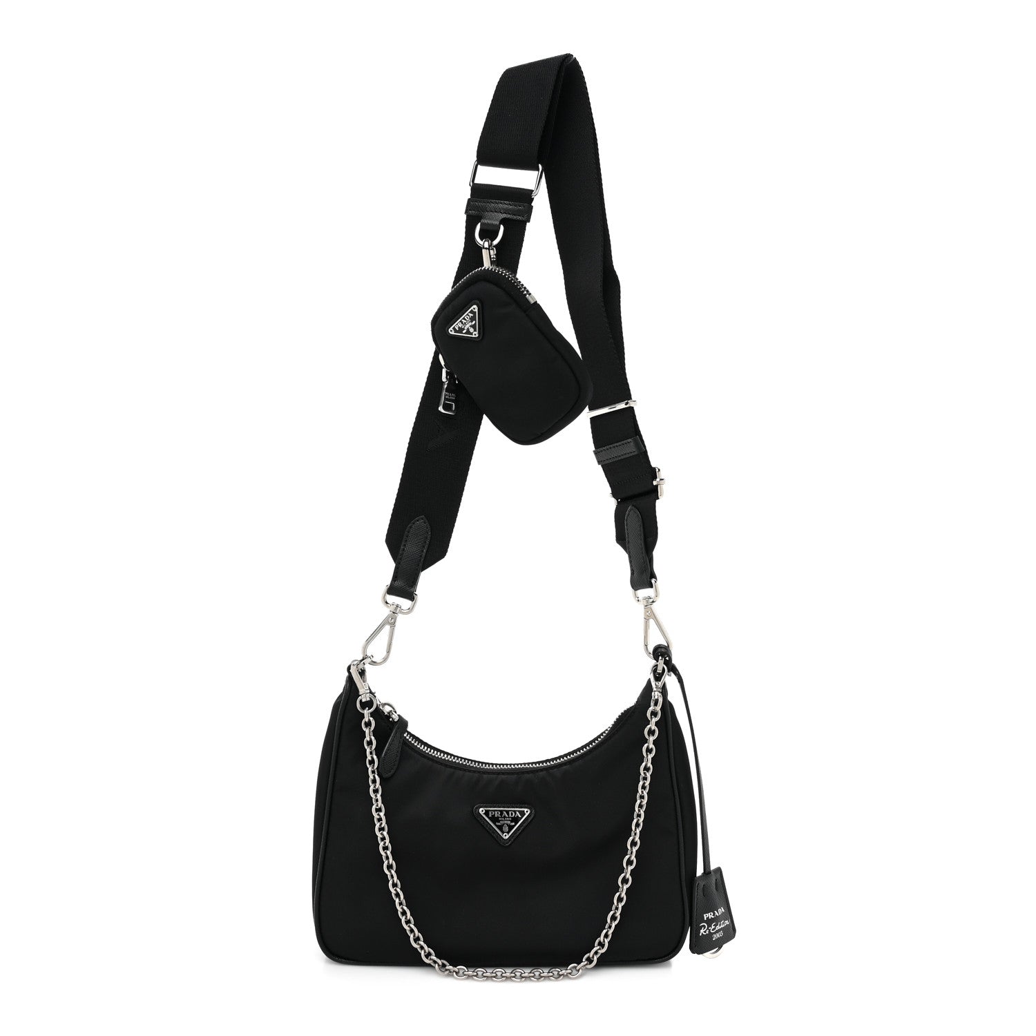 Prada Nylon Re-Edition 2005 Shoulder Bag Black 1 of 8