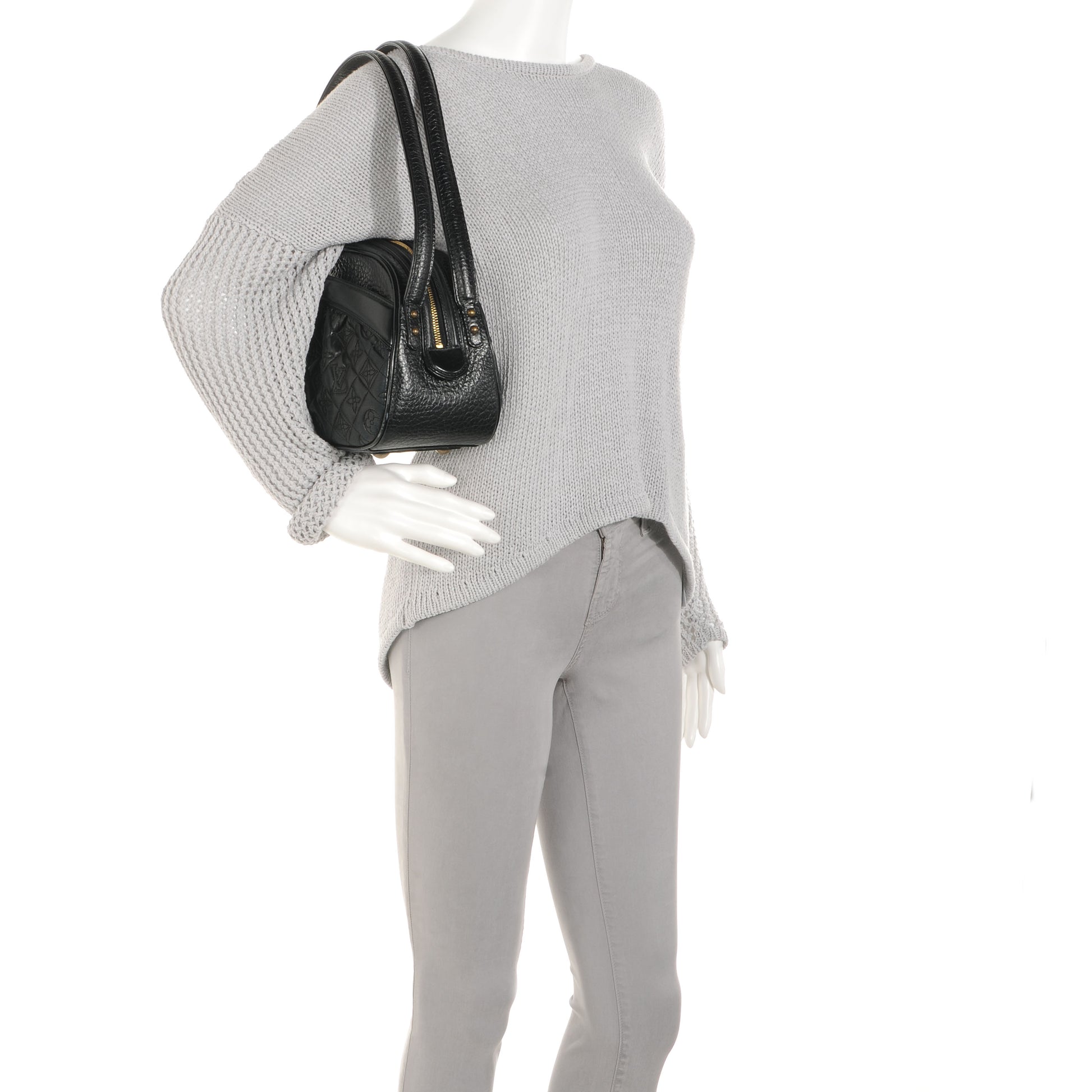 Louis Vuitton Lambskin Vienna Klara Black 2 of 7