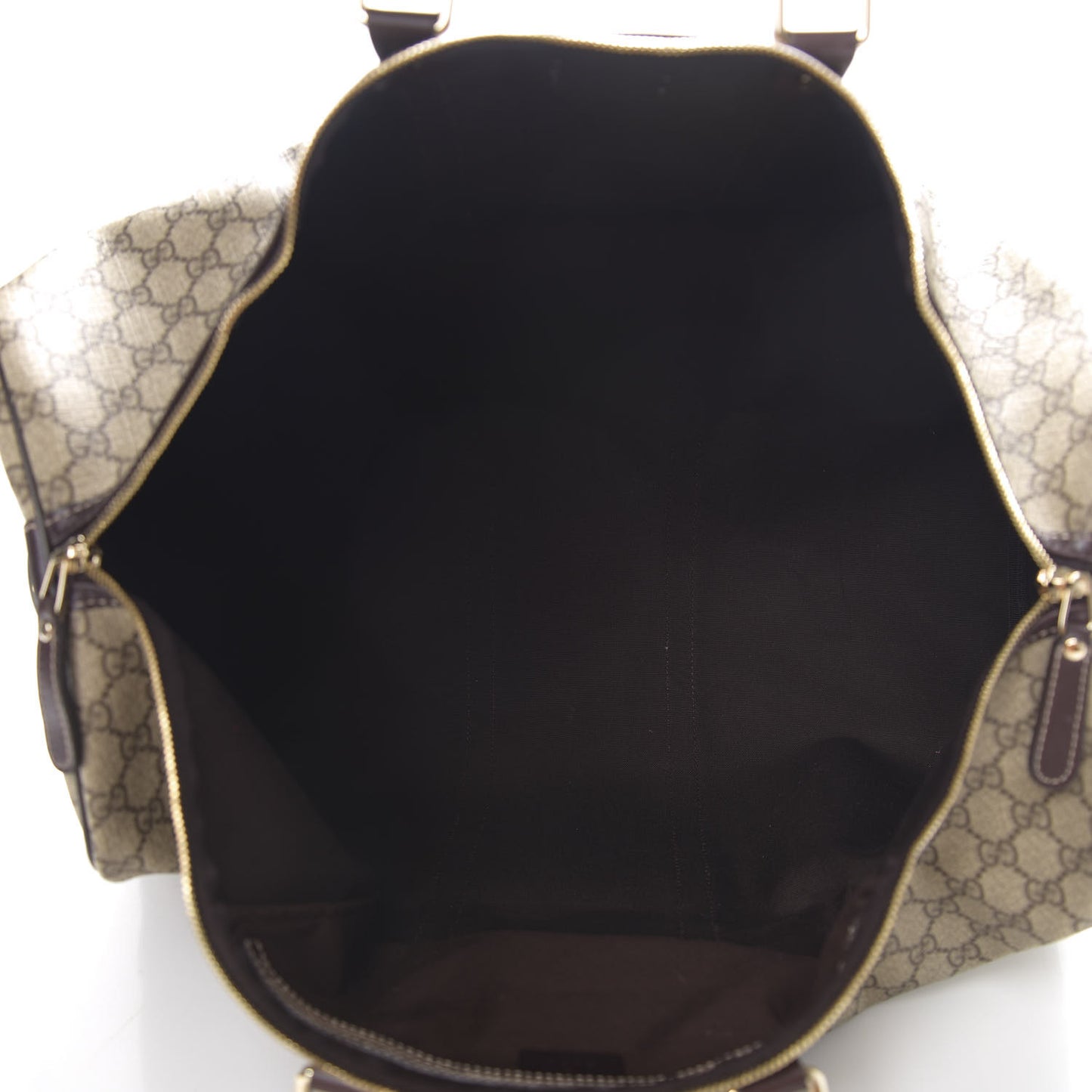 GG Plus Monogram Large Carry On Duffle Bag Brown