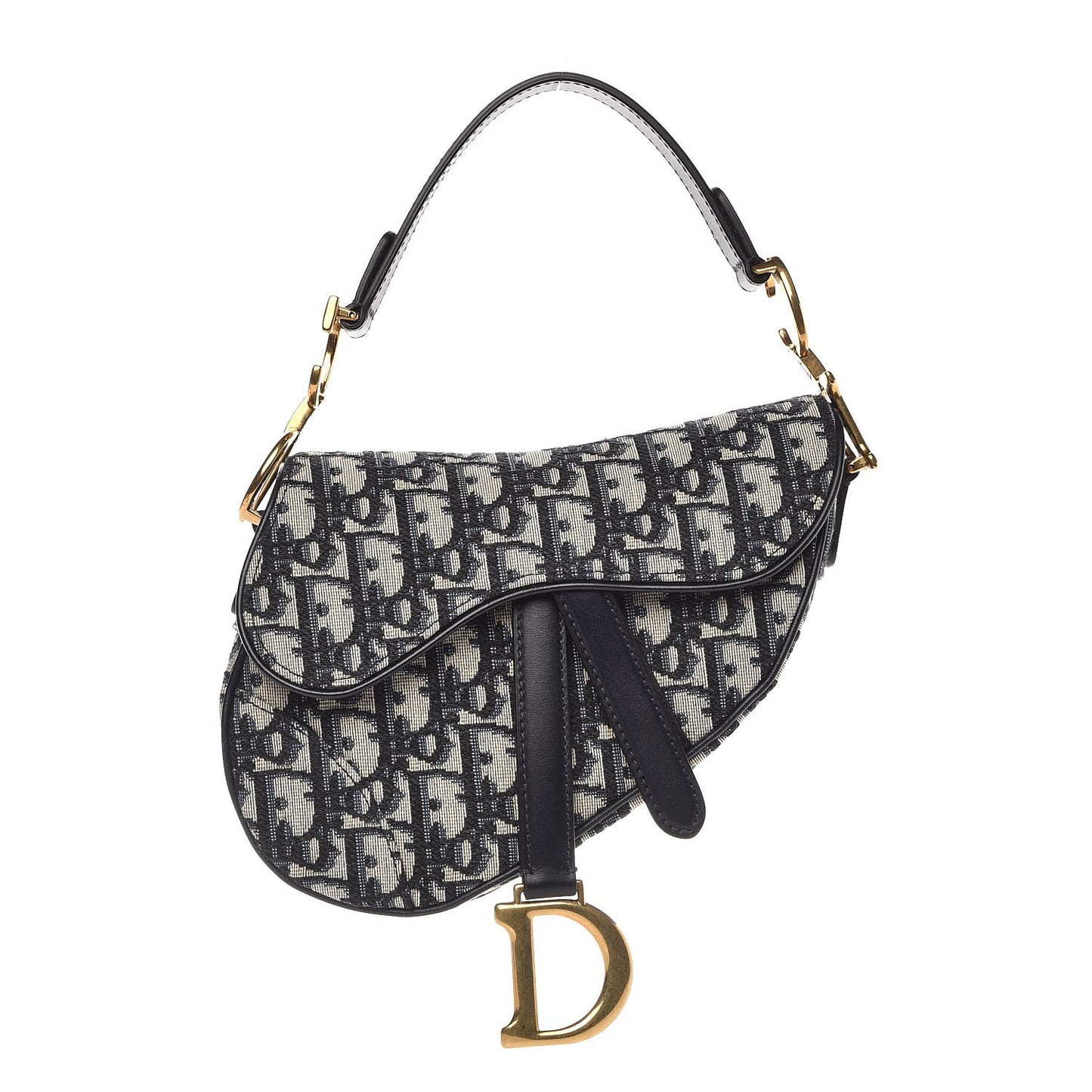 Oblique Mini Saddle Bag Blue