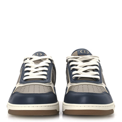 Christian Dior Smooth Calfskin Oblique Galaxy Perforated Mens B27 Low Top Sneakers 41 Brown Deep Grey 3 of 12