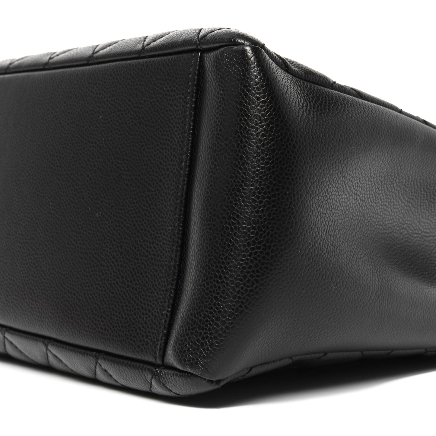 Caviar Quilted Grand Shopping Tote GST Black