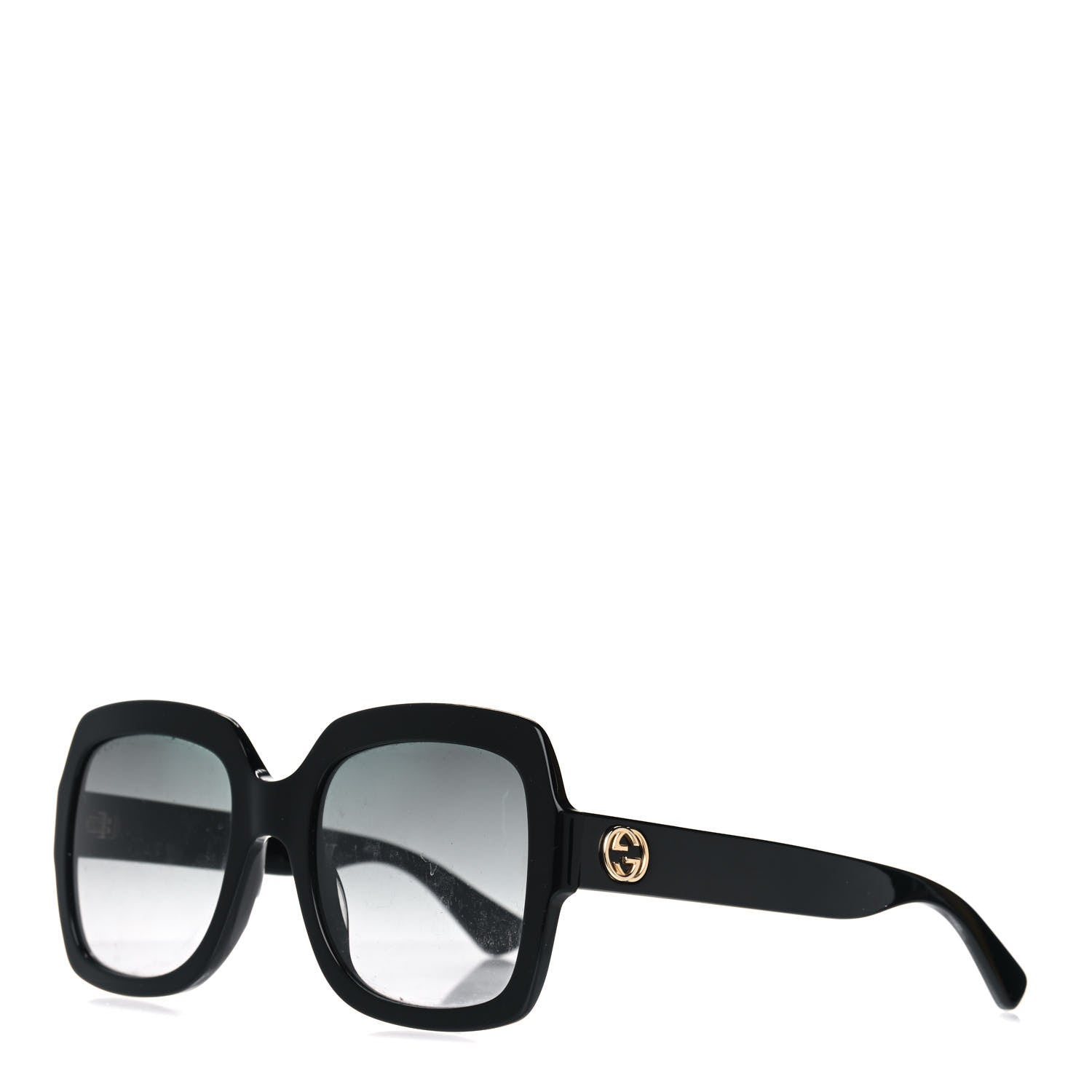 Gucci Acetate Oversized Square GG0036S Sunglasses Black 1 of 4