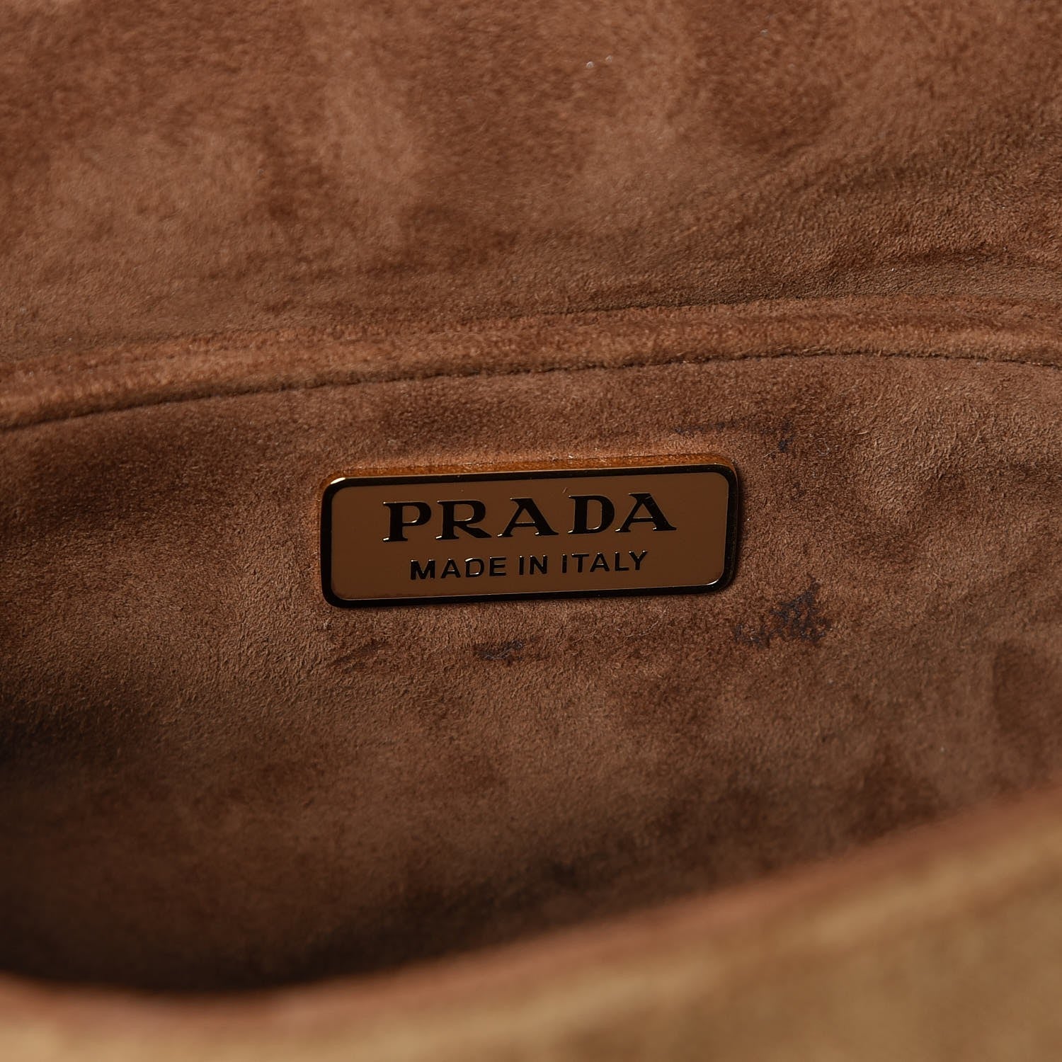 Prada Velvet Cahier Belt Bag Cammello 7 of 9