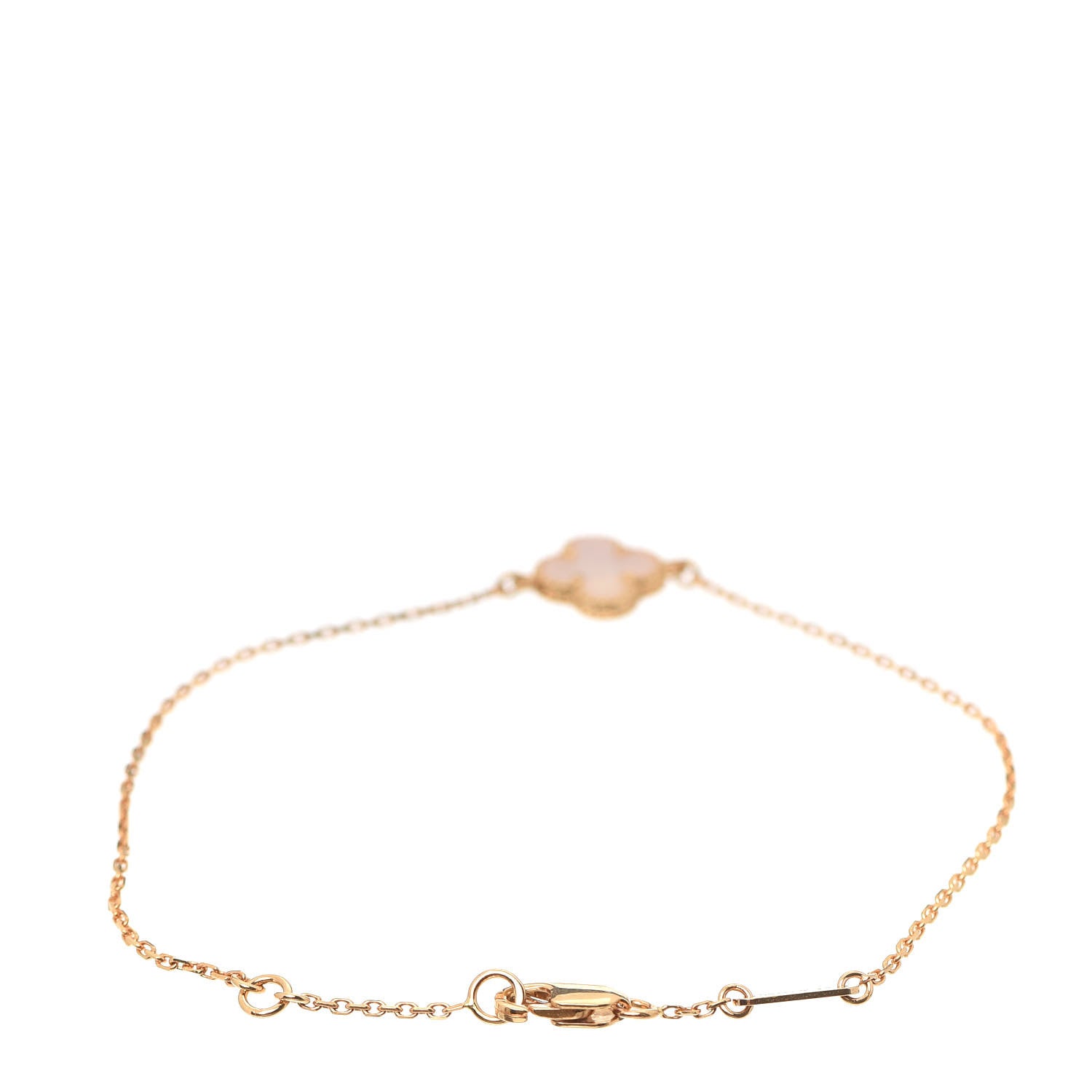 Van Cleef & Arpels 18K Yellow Gold Mother of Pearl Sweet Alhambra Bracelet 3 of 7