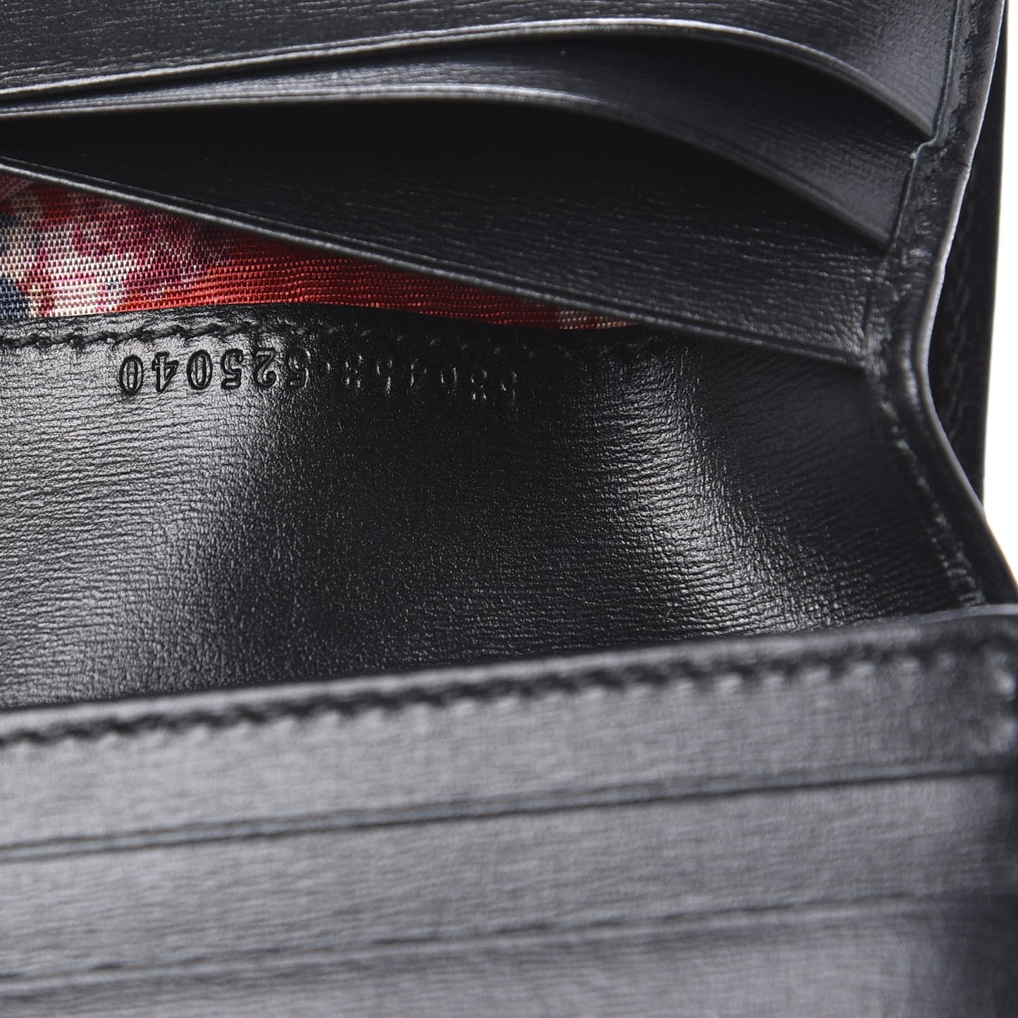 Calfskin Web Trapuntata GG Marmont Card Case Wallet Black