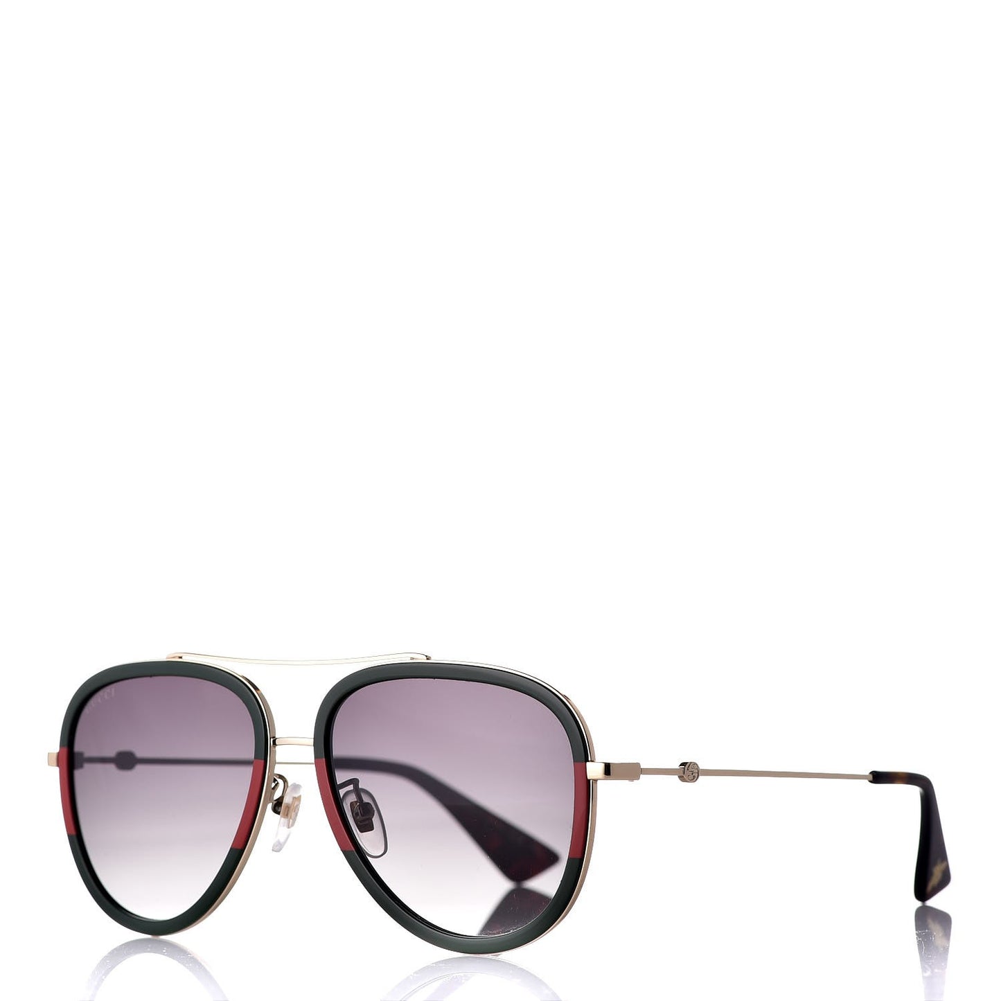 Web Aviator Sunglasses GG0062S Green Red
