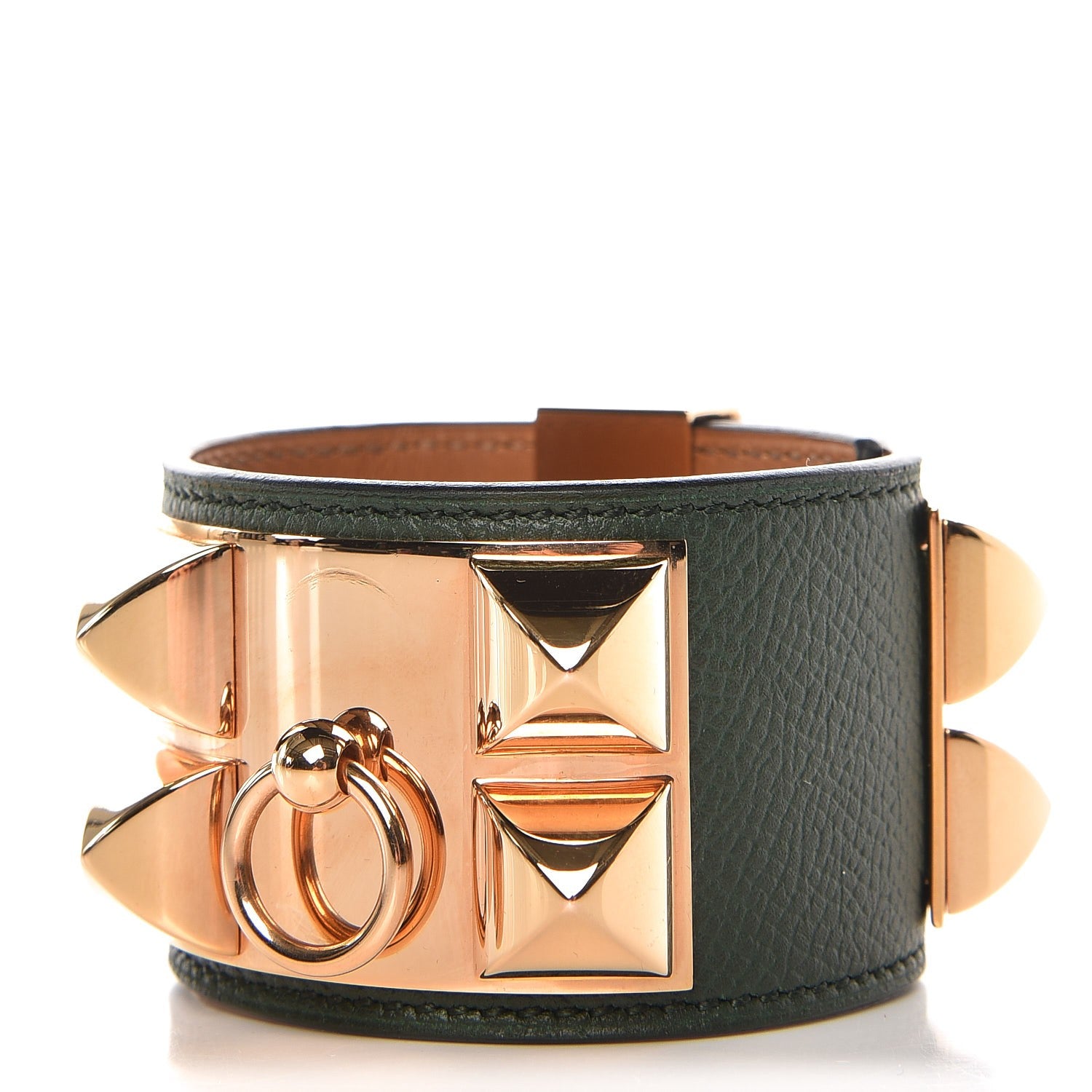 Hermes Epsom Collier De Chien CDC Bracelet S Vert Anglais 1 of 7