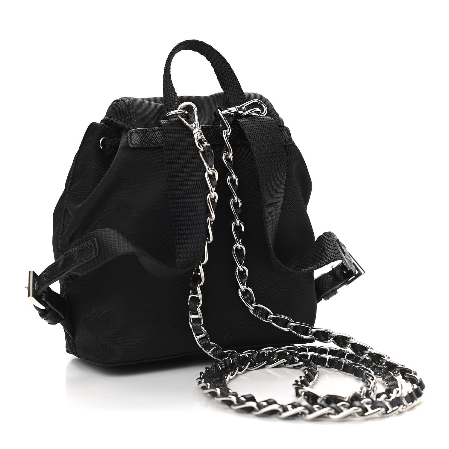 Prada Nylon Vela Mini Crossbody Backpack Black 3 of 11