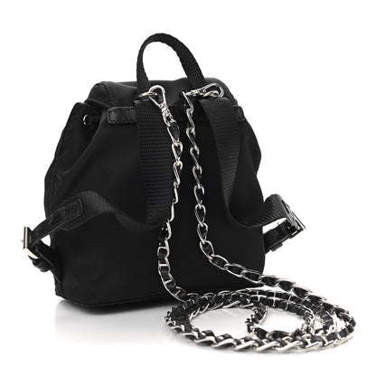 Prada Nylon Vela Mini Crossbody Backpack Black 3 of 11