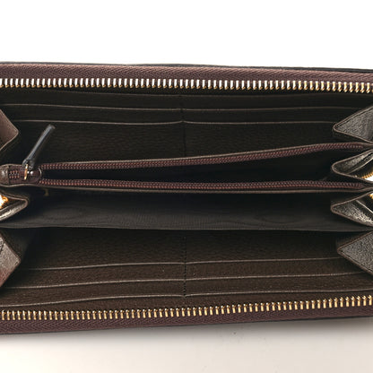 Gucci GG Supreme Monogram Web Ophidia Zip Around Wallet Brown 5 of 9