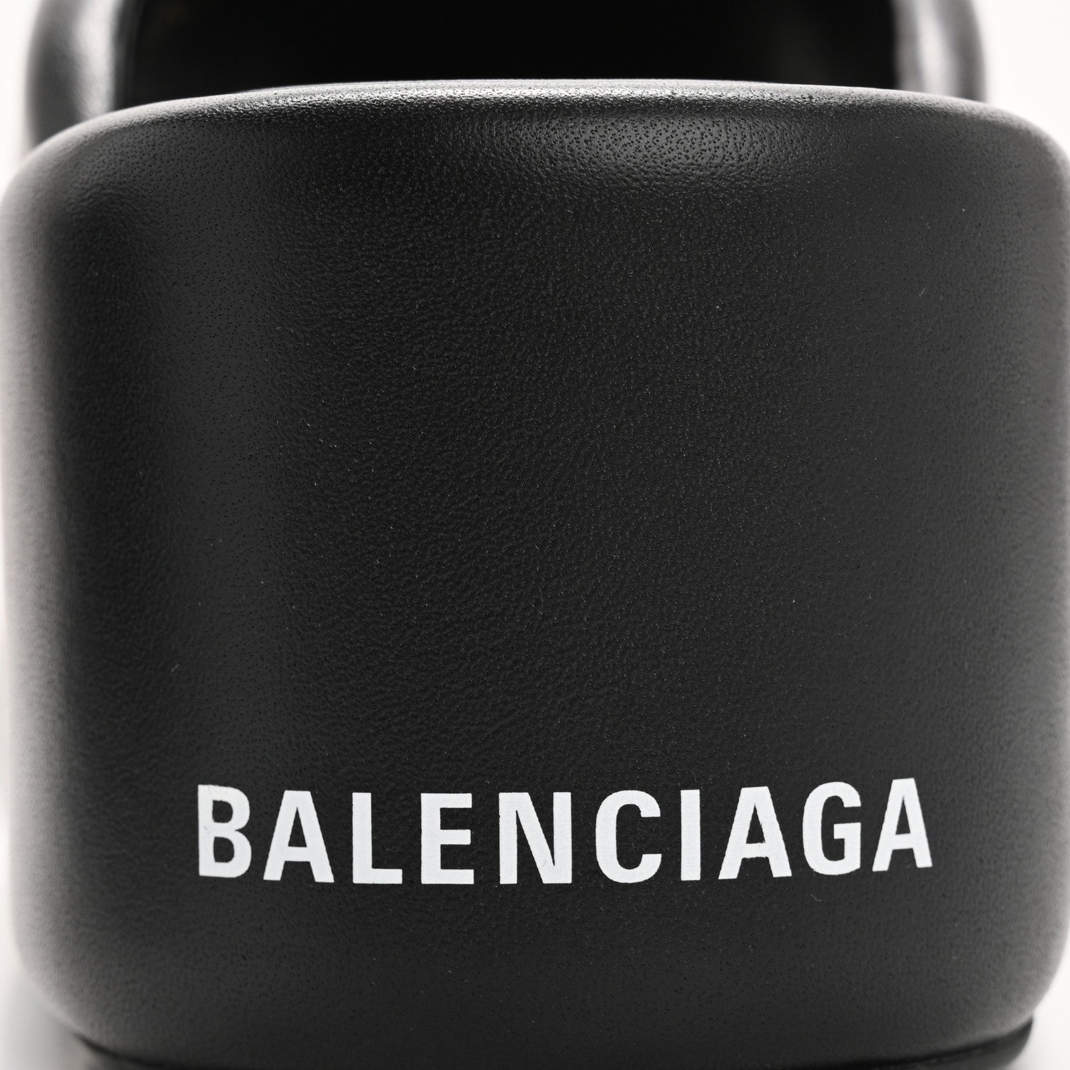 Balenciaga Smooth Nappa Logo Rise Wedge Sandals 36 Black 8 of 11