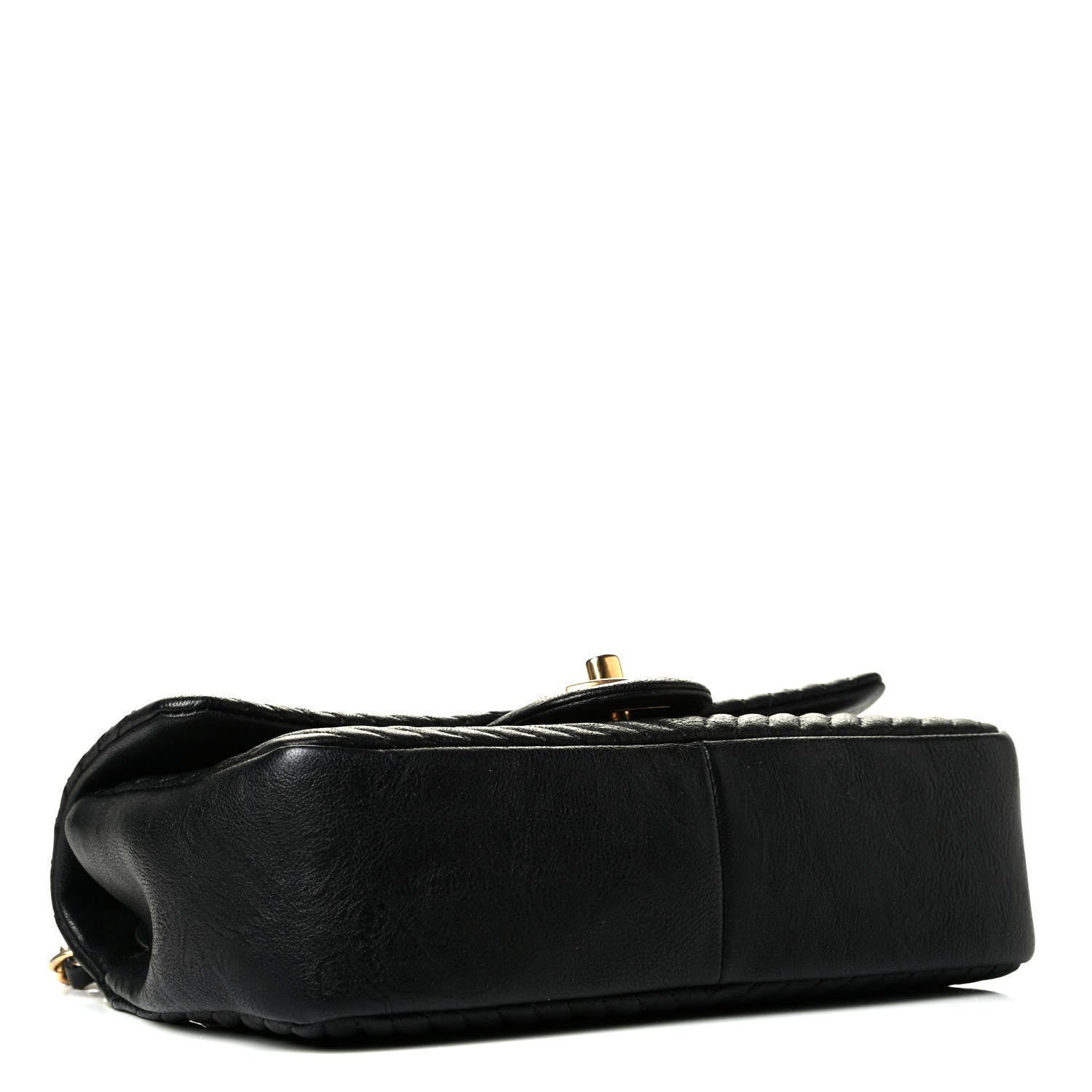 Chanel Calfskin Surpique Chevron Small Flap Black 3 of 8