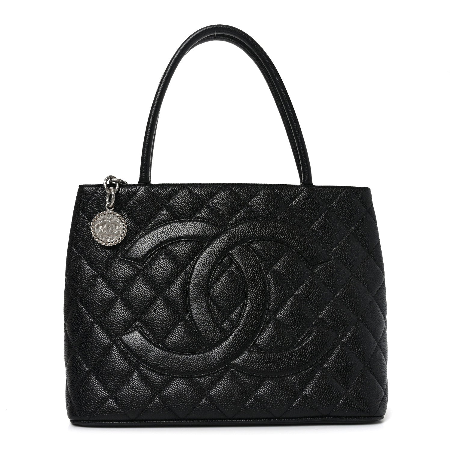 Chanel Caviar Quilted Medallion Tote Black 1 of 10