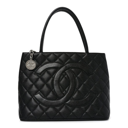 Chanel Caviar Quilted Medallion Tote Black 1 of 10