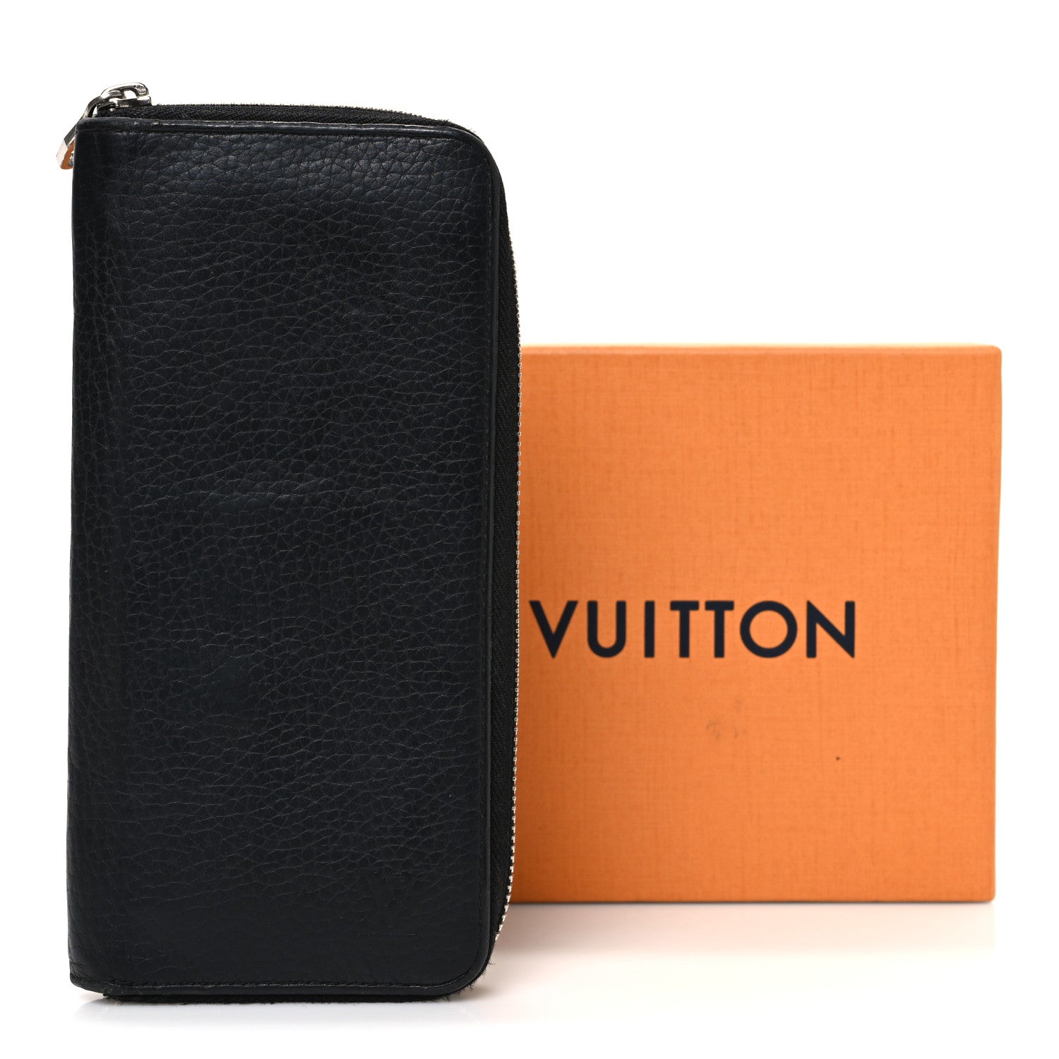 Louis Vuitton Taurillon Vertical Zippy Wallet Black 1856018