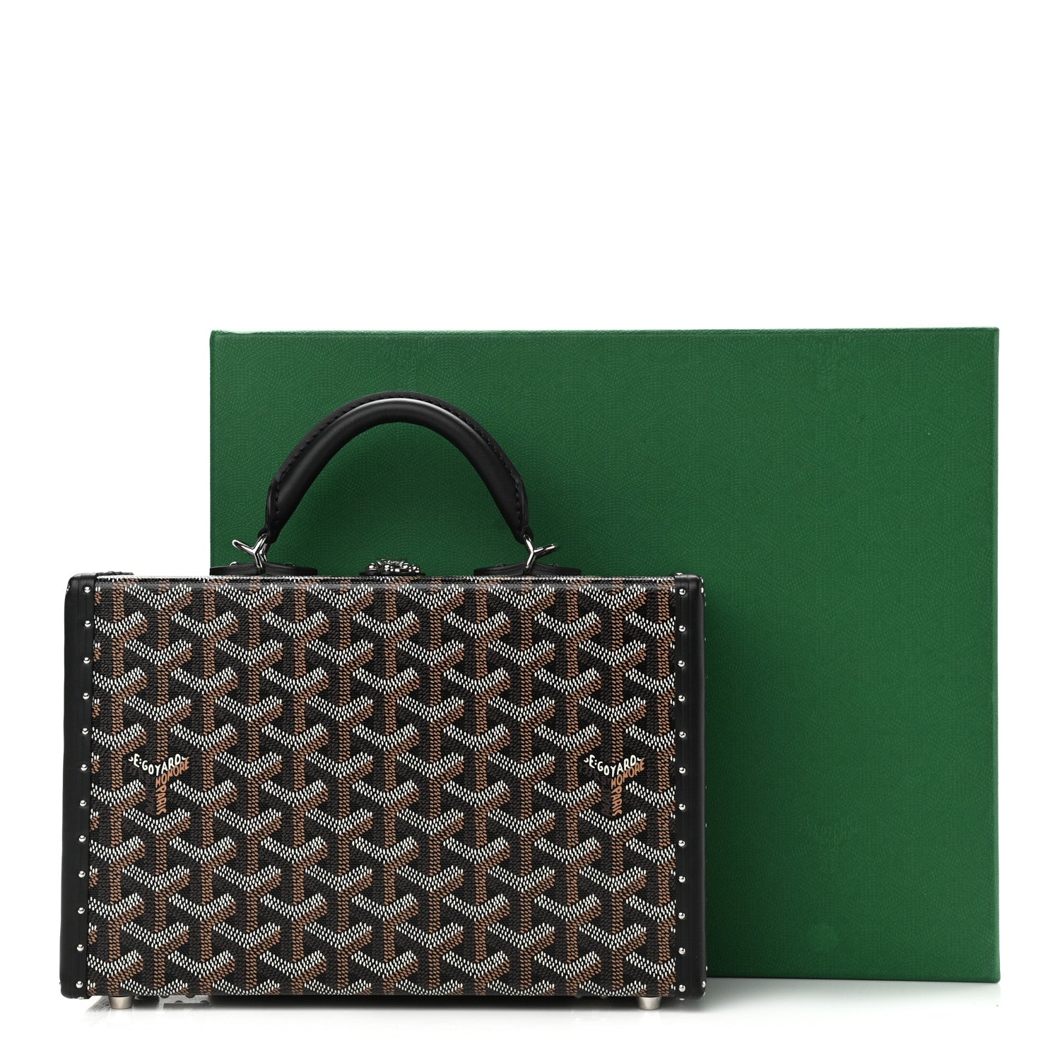 Goyard Goyardine Grand Hotel Trunk Bag Black 11 of 11