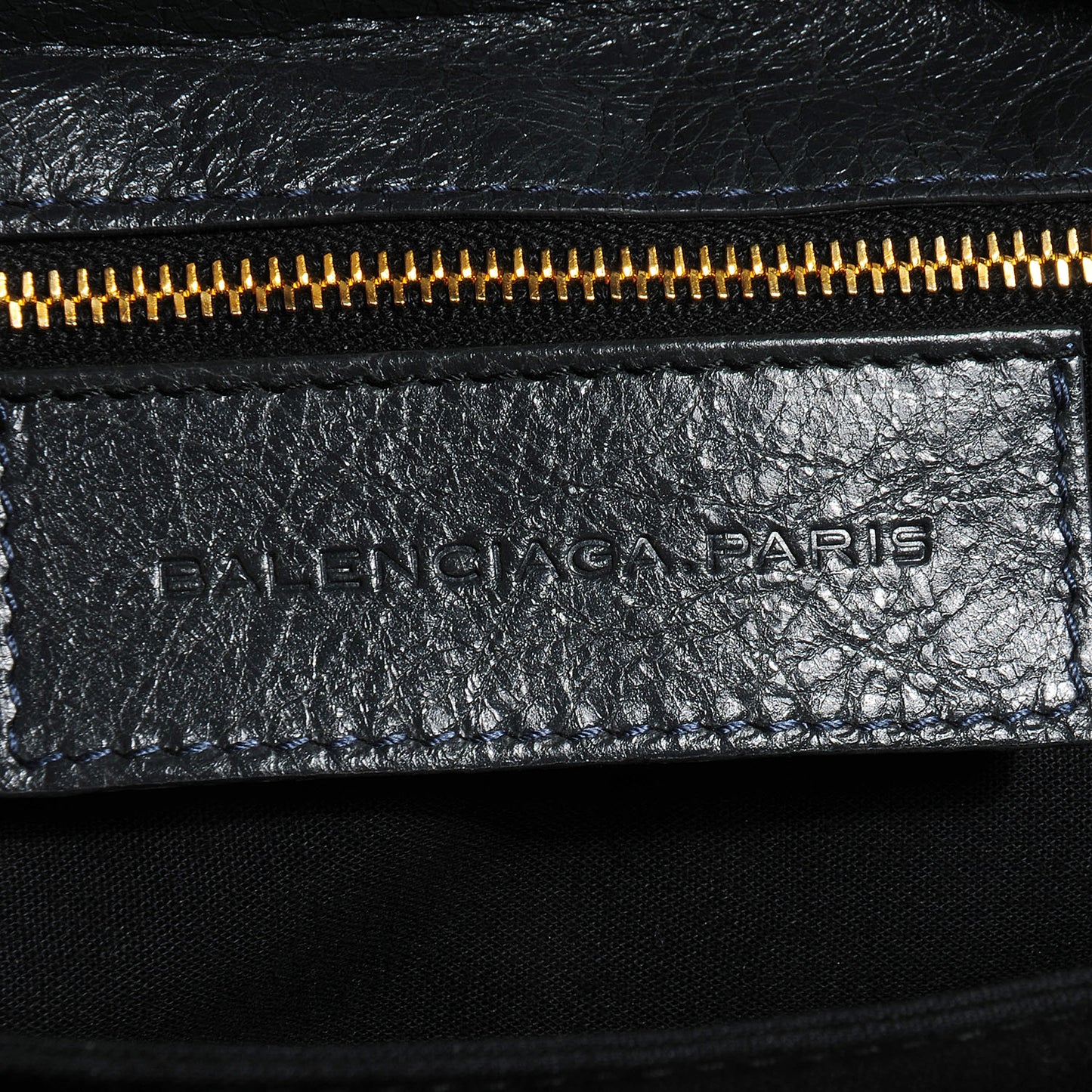 Agneau Giant 12 Gold Hardware Envelope Clutch Anthracite