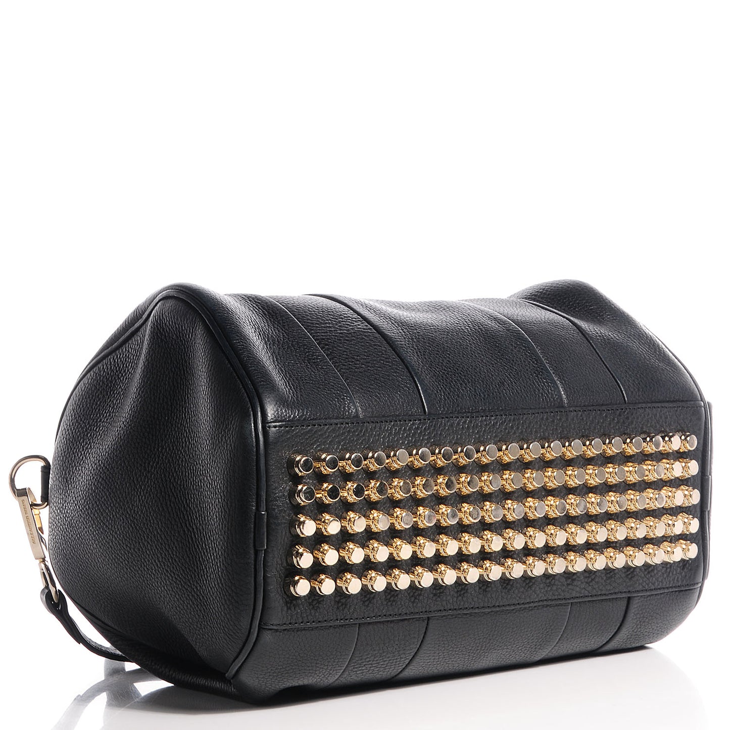 Pebbled Lambskin Rocco with Pale Gold Hardware Soft Black
