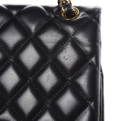 Chanel Lambskin Quilted Jumbo Double Flap Black 11 of 16