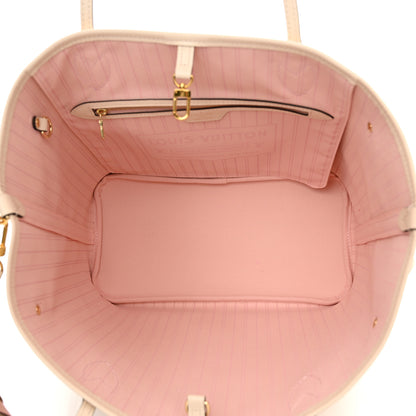 Louis Vuitton Damier Azur Braided Neverfull MM Pink 6 of 11