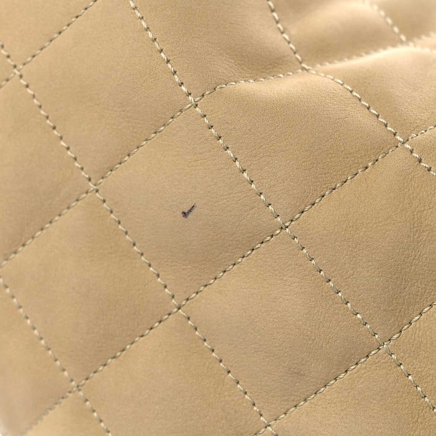 Saint Laurent Nubuck Suede Quilted Maxi Icare Shopping Tote Safari Beige 12 of 13