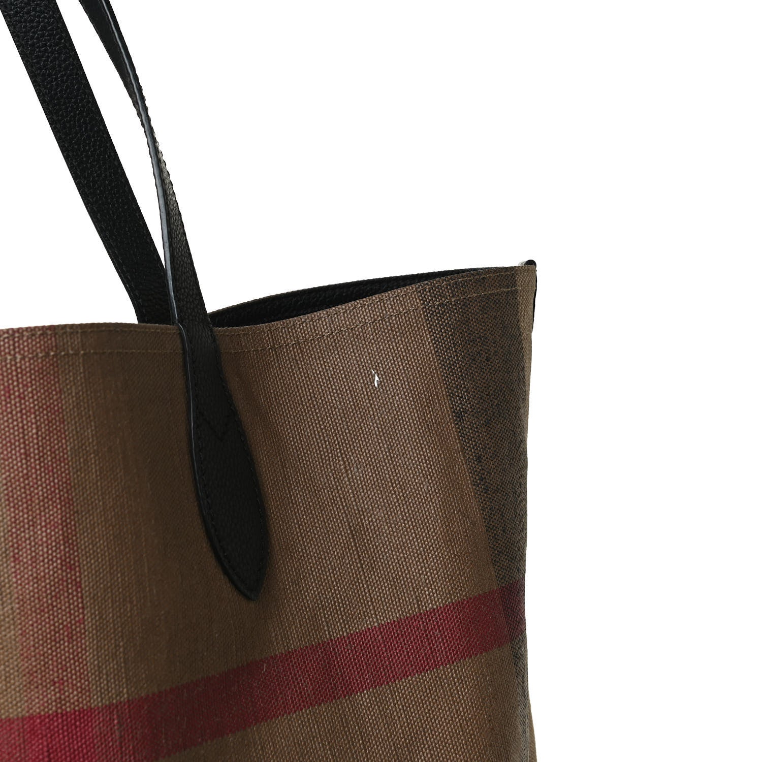 Burberry Coated Canvas Mega Check Medium Doodle Tote Black 14 of 16