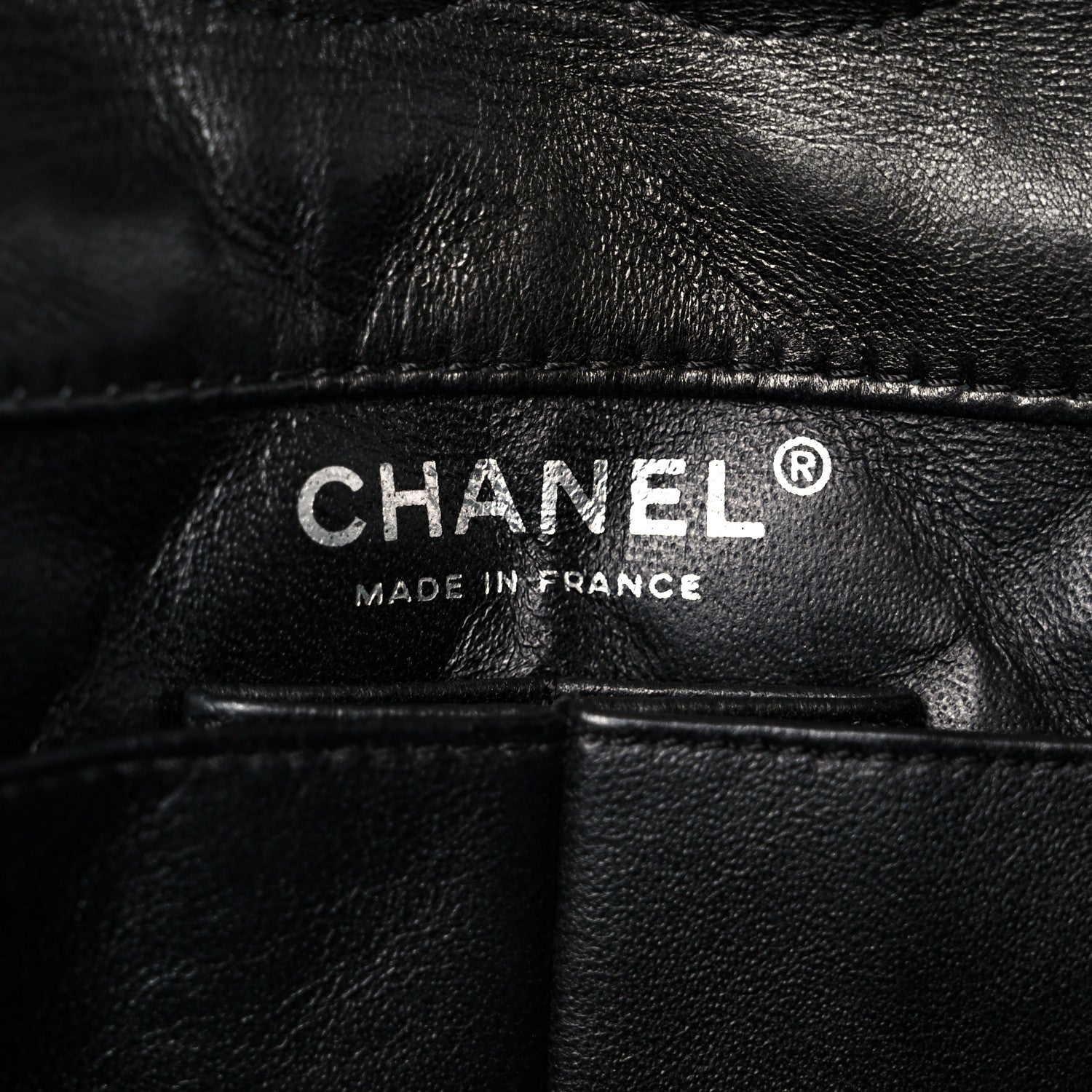 Chanel Canvas Sequin Stripe Medium Double Flap Black White 6 of 11