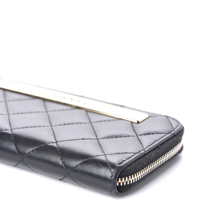 Chanel Lambskin Quilted Small Trendy CC Zip Around Wallet Black 7 of 11