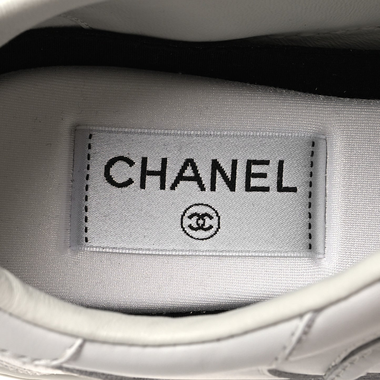 Calfskin CC Womens Sneakers 39 White