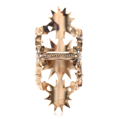 Chanel Crystal Pearl CC Cluster Ring 54 7 Gold 3 of 6