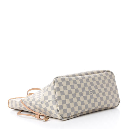 Louis Vuitton Damier Azur Neo Neverfull MM Rose Ballerine 4 of 12