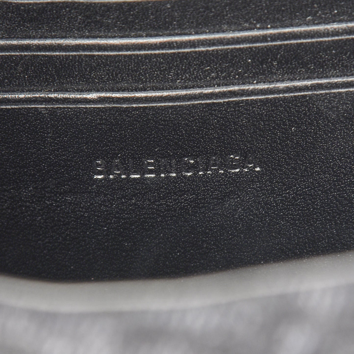 Destroyed Denim Jacquard Logo Matelasse BB Chain Wallet Black