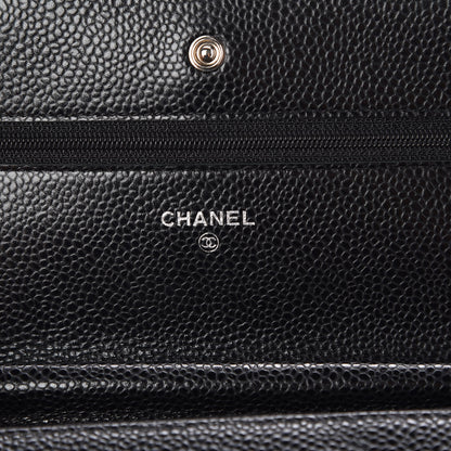 Chanel Caviar Quilted Wallet On Chain WOC Black 6 of 9