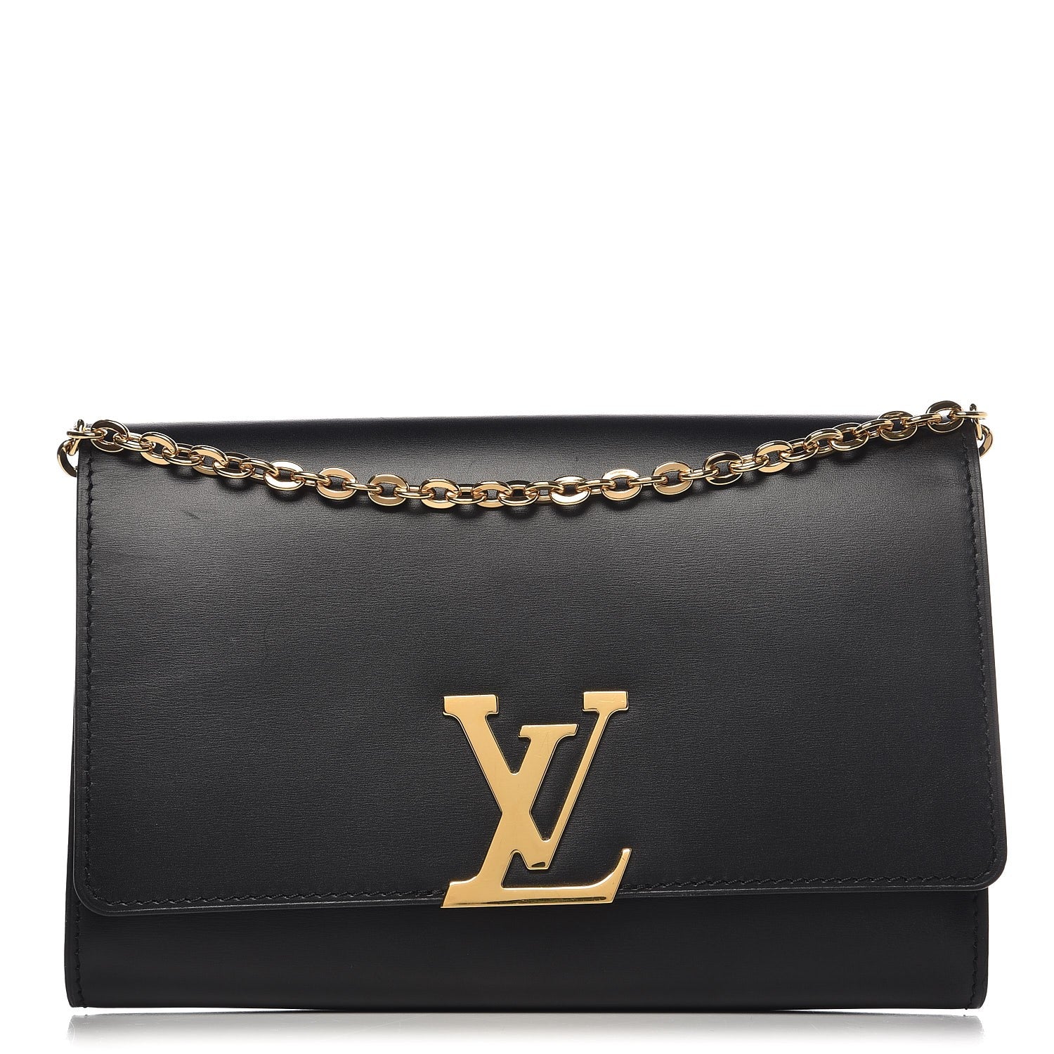 Louis Vuitton Calfskin Chain Louise GM Black 1 of 6