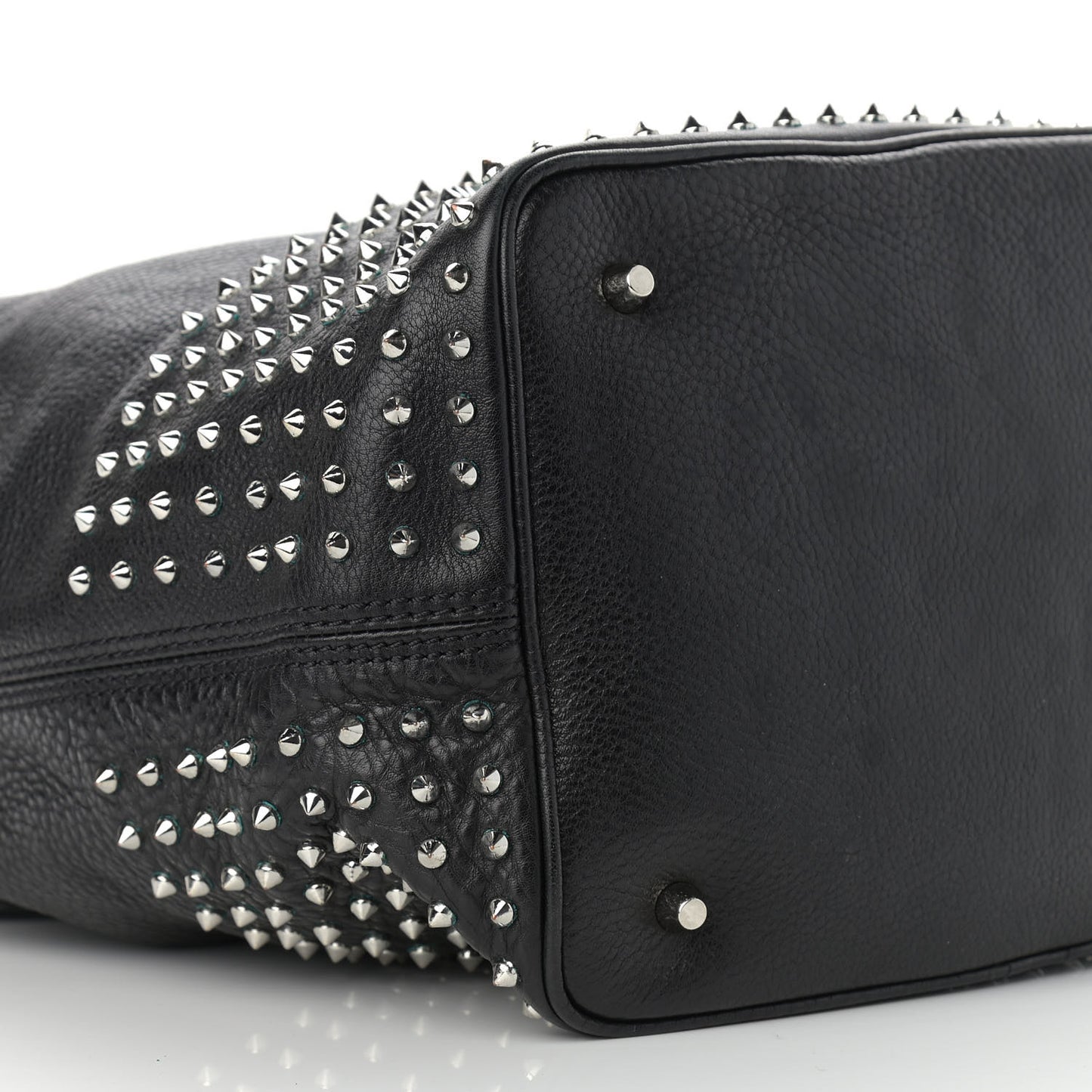 Calfskin Studded Medium Susanna Hobo Black
