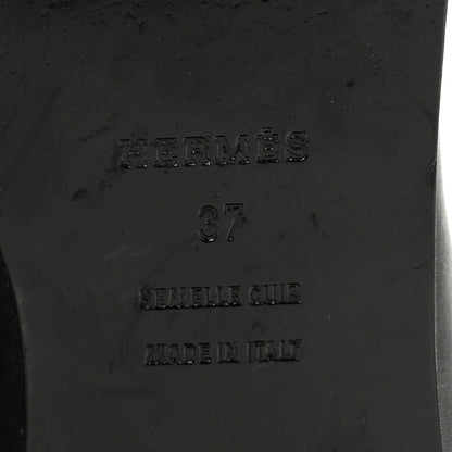 Hermes Calfskin Hippique Riding Boots 37 Black 7 of 10