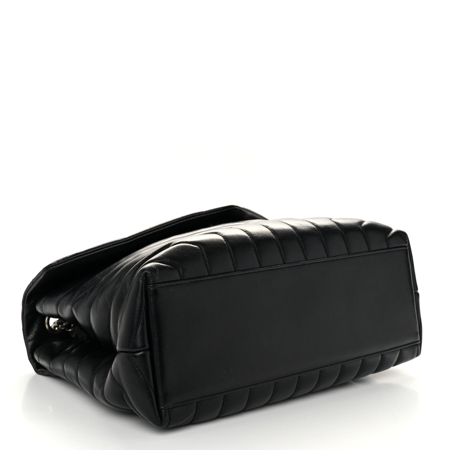 Saint Laurent Calfskin Y Quilted Monogram Medium Loulou Chain Satchel Black 4 of 10