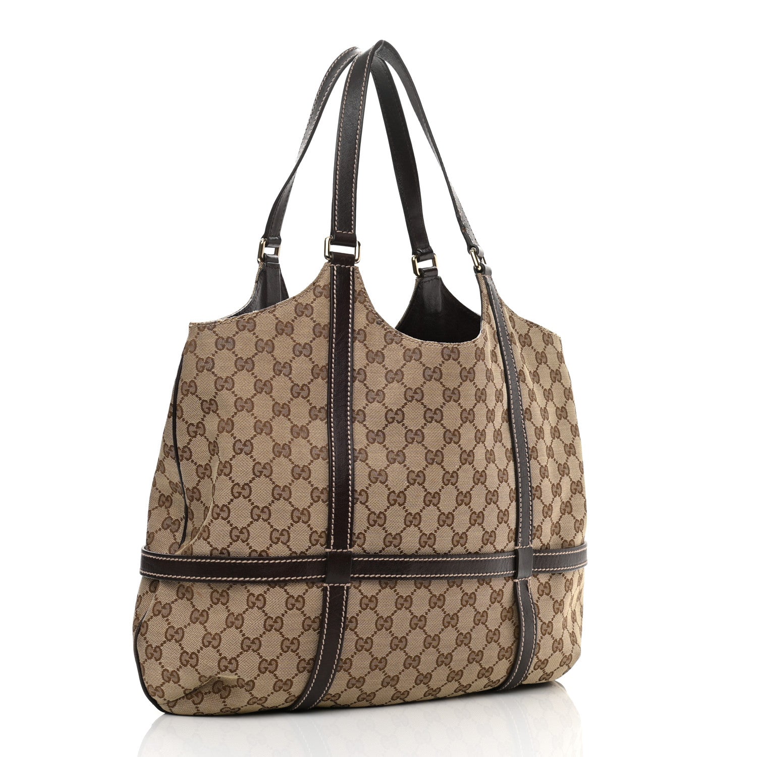 Gucci Monogram GG Royal Hobo Dark Brown 3 of 16