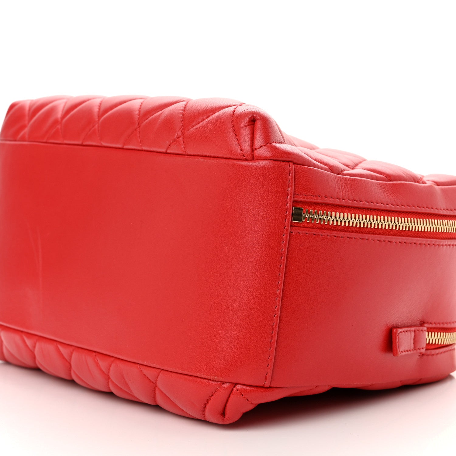Chanel Lambskin Quilted Medium Trendy CC Bowling Bag Red 10 of 11
