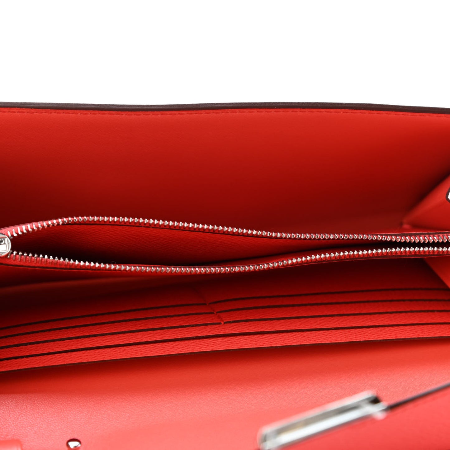 Epsom Enamel Constance Wallet To Go Rose Texas Rouge De Coeur
