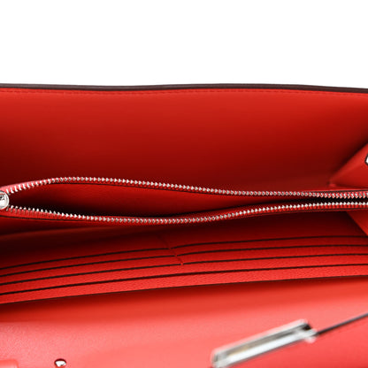 Hermes Epsom Enamel Constance Wallet To Go Rose Texas Rouge De Coeur 4 of 4