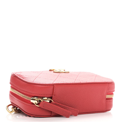 Chanel Caviar Quilted Waist Bag Red 4 of 10