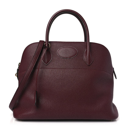 Hermes Taurillon Clemence Bolide 35 Bordeaux 1 of 9