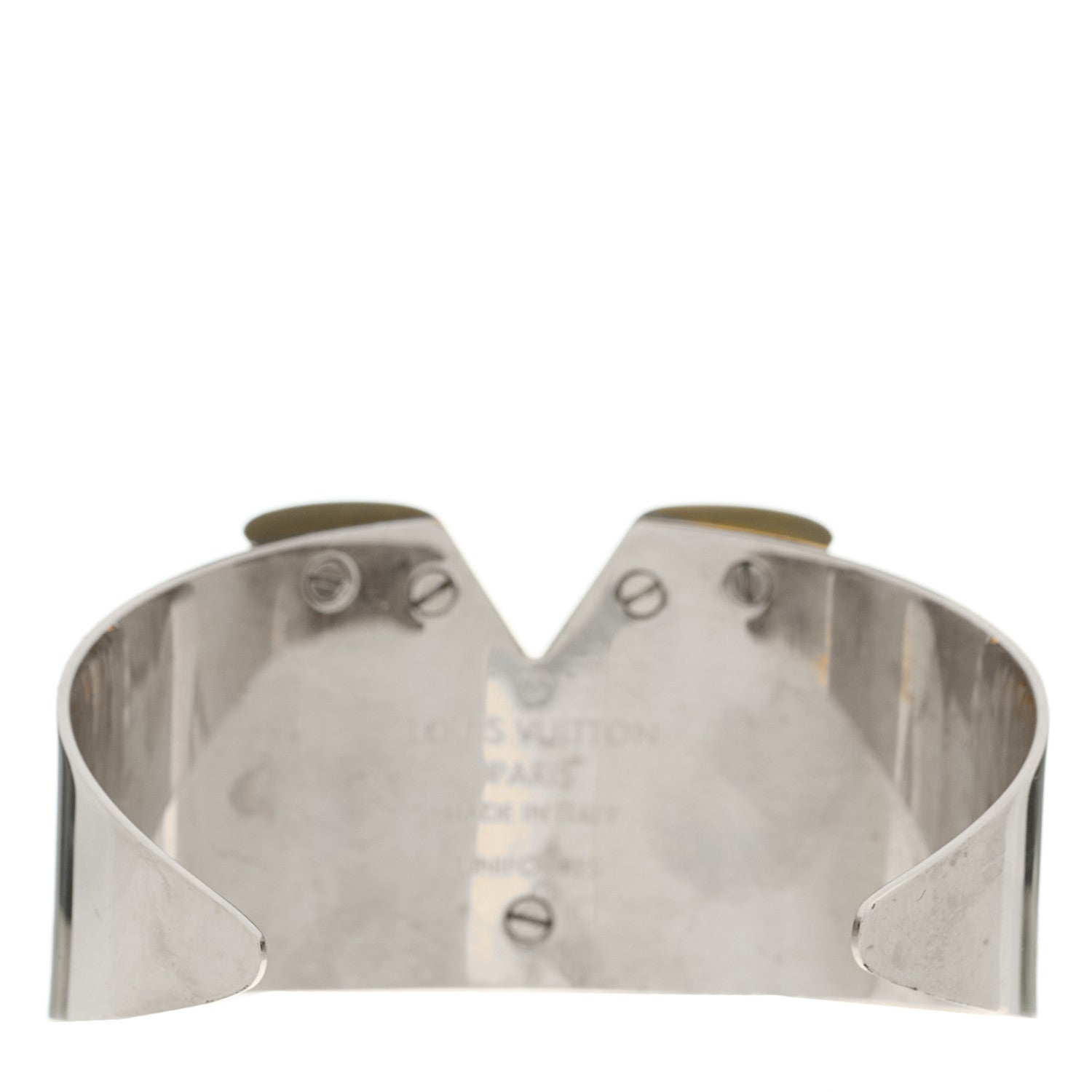 Louis Vuitton Metal Essential V Cuff Silver 3 of 4