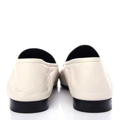 Gucci Lambskin Womens Brixton Horsebit Loafers 40 Mystic White 7 of 11