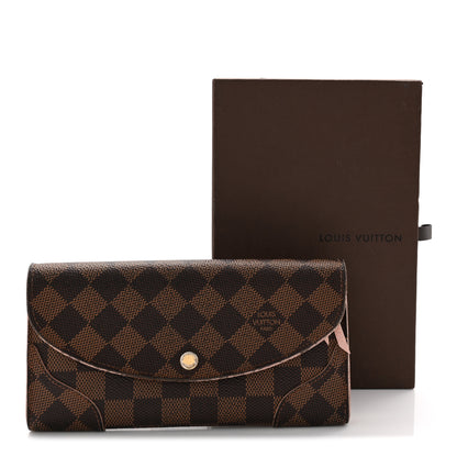 Louis Vuitton Damier Ebene Caissa Wallet Rose Ballerine 12 of 12