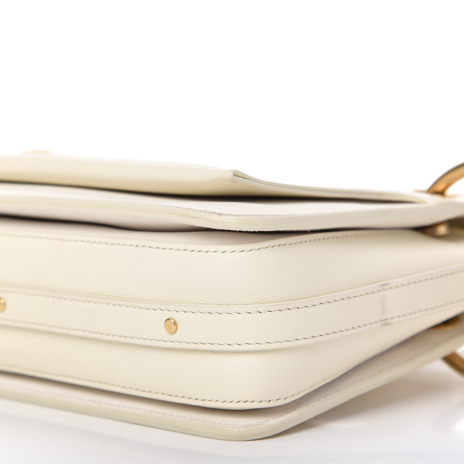 Chloe Calfskin Medium Roy Bag Natural White 7 of 10
