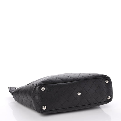 Chanel Caviar Stitched Medium CC Pocket Hobo Black 4 of 7