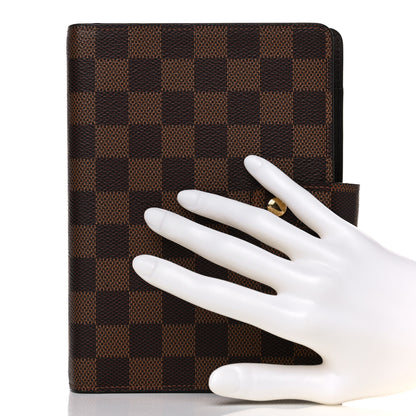 Louis Vuitton Damier Ebene Medium Ring Agenda Cover 2 of 9
